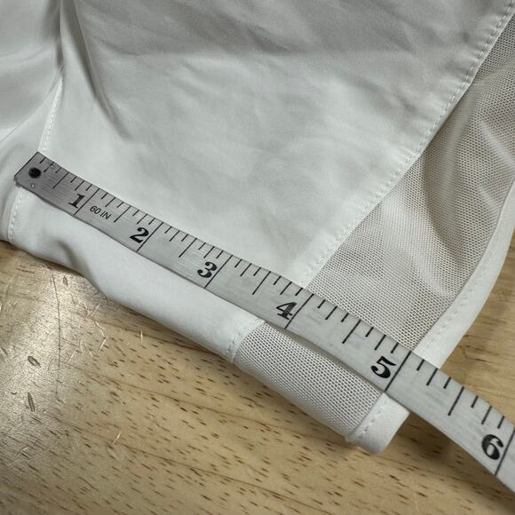 Athleta Women's Mesh Racer Run Short Bright White Women's Size 3X NWT STAIN - Picture 10 of 14